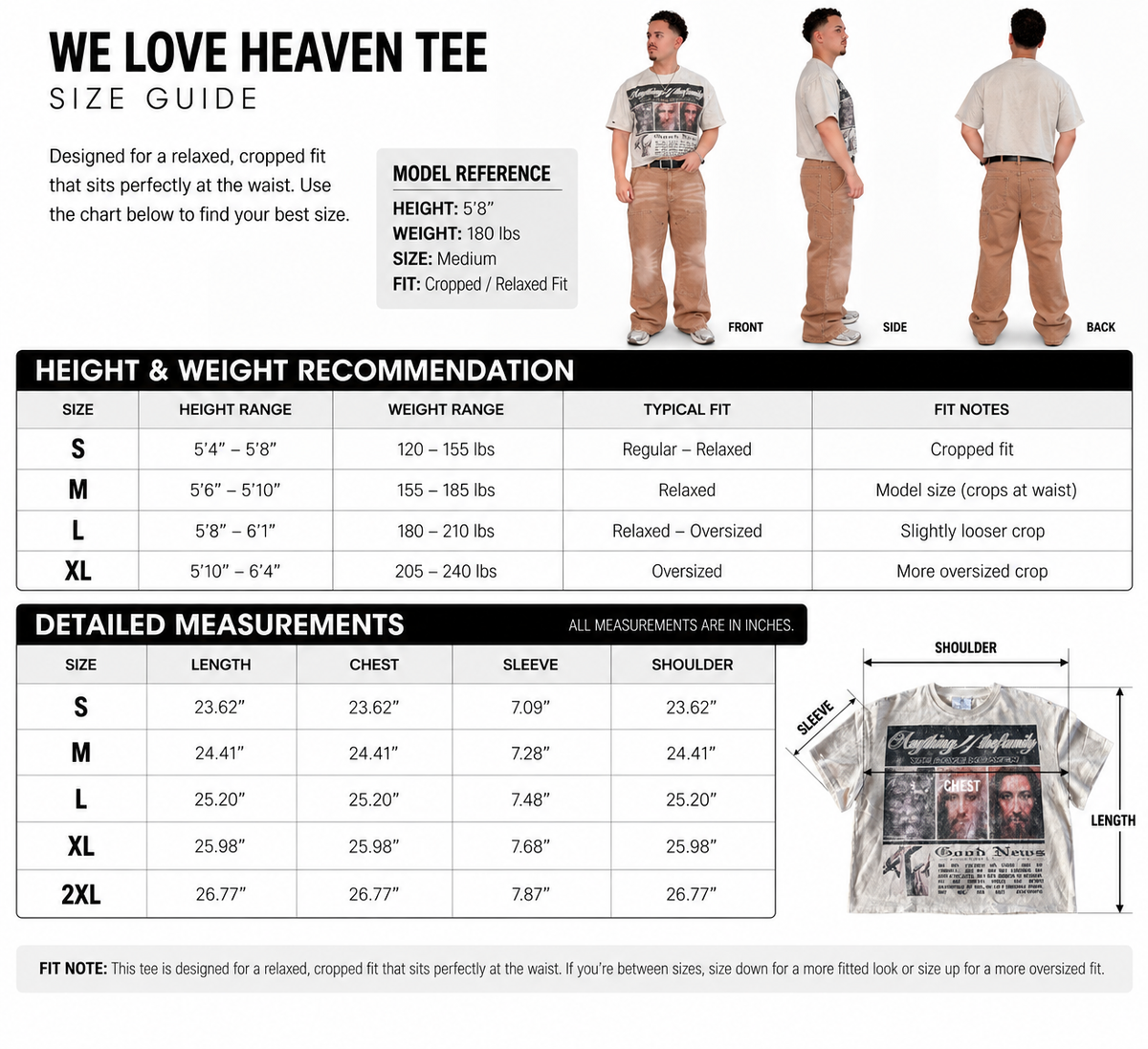 “We Love Heaven” Tee